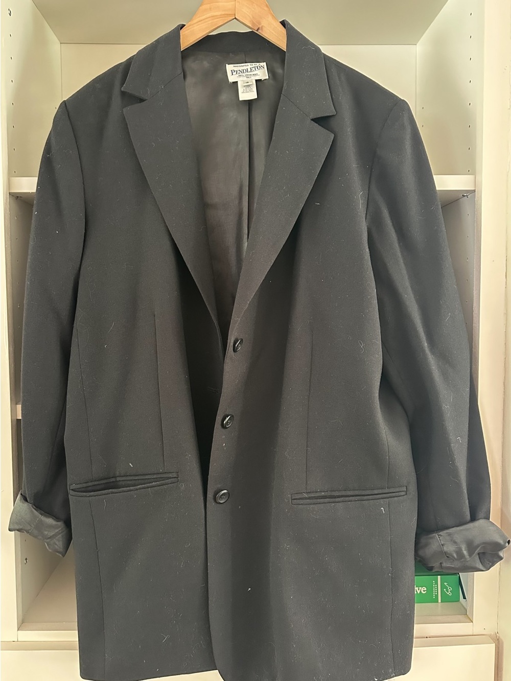 Oversized Pendleton Black Blazer